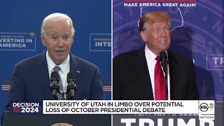 Trump and Biden plan to skip October presidential debate in Utah