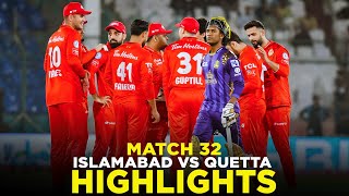 PSL 9 | Full Highlights | Islamabad United vs Quetta Gladiators | Match 32 | M2A1A
