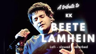 Beete lamhein lofi - slowed + reverbed|A tribute to KK|the train|emran hashmi|KK