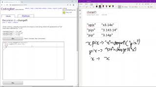 Recursion - 1 (changePi) Java Solution || Codingbat.com