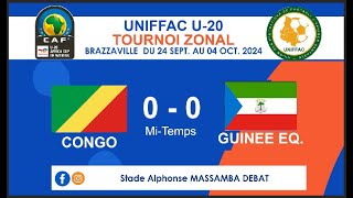 UNIFFAC TOURNOI U20 #CONGO vs GUINEE EQUATORIALE