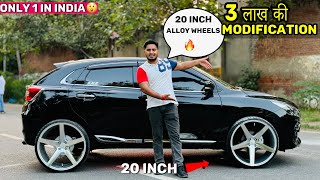 Baleno Cng मे लागवा दिये 20 inch के Alloy Wheels 😱🔥Black Baleno Zeta Modified 2 Woofer in Cng Baleno