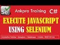 Selenium with C# 51 - IJavaScriptExecutor interface | How to execute JavaScript from Selenium