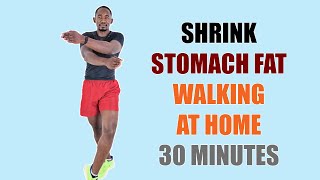 30 Minute Walk at Home Workout to Shrink Stomach Fat Fast