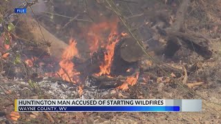 Man charged with setting wildfires in Wayne County, West Virginia