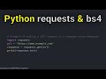 Web Scraping with Python: BeautifulSoup & Requests