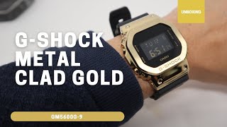 Unboxing G-Shock Metal-clad Gold GM5600G-9