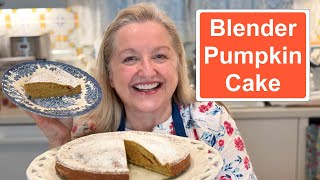 Easy All-In-One Blender Pumpkin Cake Recipe with Spelt Flour – Quick Thanksgiving Dessert