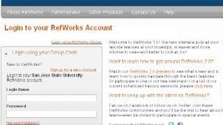 Refworks: Importing Article Citations