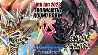 Digimon TCG Jesmon Vs Security Control Round Robin BO3! - 8th January 2022