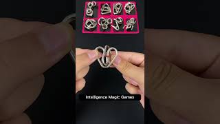 Mini Metal Ring Puzzles Game | Mini Games P36 #puzzles #solved #unlock #hanayama #shorts