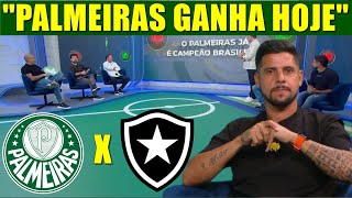 PALMEIRAS X BOTAFOGO CICINHO DIZ QUE O PALMEIRAS GANHA DO BOTAFOGO HOJE PELO BRASILEIRÃO 2024