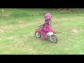 Her 1st ride ever - Honda CRF50