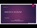 Tutorial 13 - JavaScript selectors