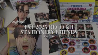 unboxing txt 2025 deco kit | stationery friends ₊✩‧₊˚౨ৎ˚₊✩‧₊