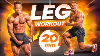 20 MINUTE HIIT CARDIO LEG WORKOUT(NO EQUIPMENT)