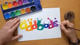 Oddbods logo - painting