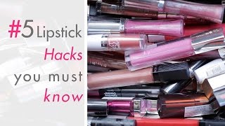5 Lipstick Hacks You Must Know! | Makeup Tricks