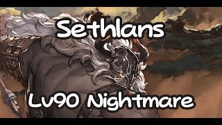 [Granblue Fantasy] Unite and Fight - Lv90 Sethlans Nightmare Solo (Water Spartan)