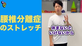 【超硬い人向け!!】腰椎分離症に効くストレッチ #Shorts