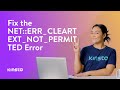 3 Ways To Fix the NET::ERR_CLEARTEXT_NOT_PERMITTED Error