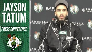 Jayson Tatum Says He Would Be MVP If He Started Season Better | Celtics Postgame