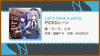 【俺ステ】Let's have a party（SE付き/5レーン）