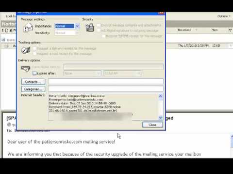 Use Outlook to find the real sender of an e-mail Use Outlook to find the real sender of an e-mail