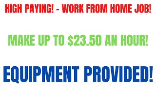 High Paying Work From Home Job |Make $19.50 - $23.50 An Hour |No Degree Work At Home Jobs Hiring Now