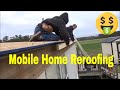 (HOW TO) Repair Single Wide Mobile Home Trailer Roof Training