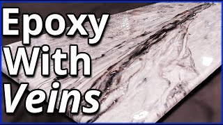 How to Create Veins in Epoxy that look like Ma﻿rble | Stone Coat Countertops