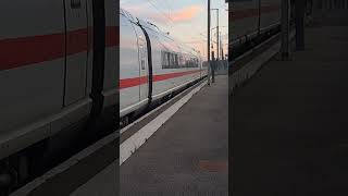 Ausfahrt aus Forbach (Frankreich) von ICE 9550 nach Paris Gare de l'Est (BR 407)