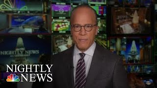 Lester Holt Turns The Camera On His ‘NBC Nightly News’ Teammates | NBC Nightly News