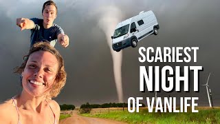 SEVERE WEATHER Traveling Oklahoma In Camper Van | Terrified in a Tornado