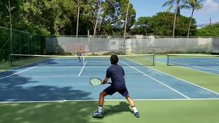 EMH v. Angel Rubio- Former D1 Villanova Tennis and Futures- 5.5 NTRP Tennis