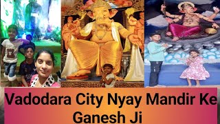 Hamare Vadodara City Nyay Mandir Ke Ganesh Ji 😊😍 || Twinkal Bamania Vlog ||