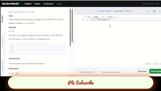 Loops question Hackerrank Python Solutions for beginers