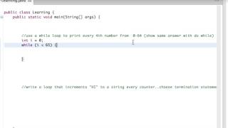 Iteration Control Structures: While Loop