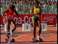 Merlene  Ottey  vs  Silke  Gladisch 100m ( Semifinals 1987 World Championships in Athletics 10.82 )