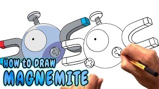 How to Draw Magnemite from Pokemon Go - Very Rare (NARRATED)