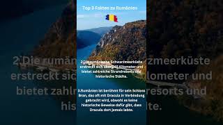 Top 3 Fakten zu Rumänien #dailycountriesfacts #facts #daily #top5 #rumanía #love #holiday #europe