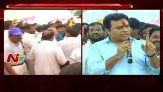 Minister KTR Fires on Congress Leaders over Allegations on TRS || Hyderabad || NTV