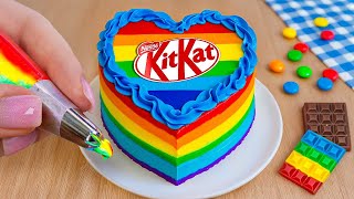 Satisfying Rainbow Cake Decorating Ideas | Colorful Chocolate Cake for Special Occasions