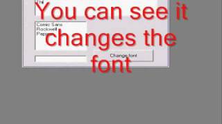 Visual Basic : Change the font
