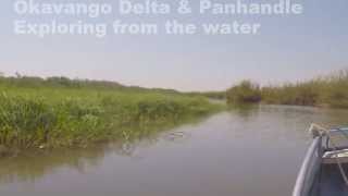 Okavango Delta and Panhandle from the water