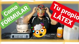 Como PREPARAR LÁTEX liquido para MASCARAS  curso parte 7