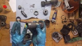 How to assembly Hitachi H45MR demollition hammer o-rings armature carbon brushes replace