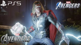 Marvel's Avengers - NEW MCU Thor Suit Gameplay 4K 60FPS (PlayStation 5)