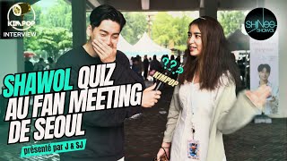 SHINee Comeback: Shawols Quiz at Seoul fan meeting