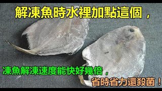 解凍魚時水裡加點「這個」，凍魚解凍速度能快好幾倍，省時省力還殺菌！ | 新闻24小时